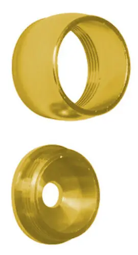 Piton d’embrasure diamètre 16mm en laiton poli - DUVAL - PIT16S10 Certifié