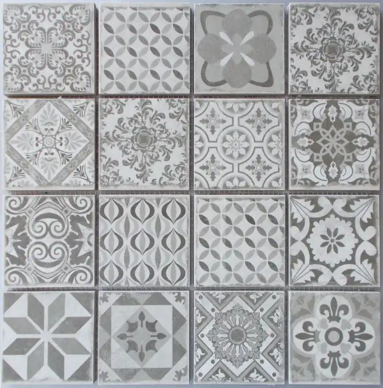 Mosaïque sol/mur intérieur motif décor gris MALLA ANTIC 30 x 30 cm vendu à l‘unité DISTRIMAT Produit De Marque