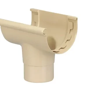 Naissance centrale gouttière demi-ronde 25 - PVC - Sable WAVIN Prix Réduit