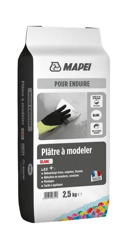 Pas Cher Plâtre à modeler blanc 2,5 kg MAPEI