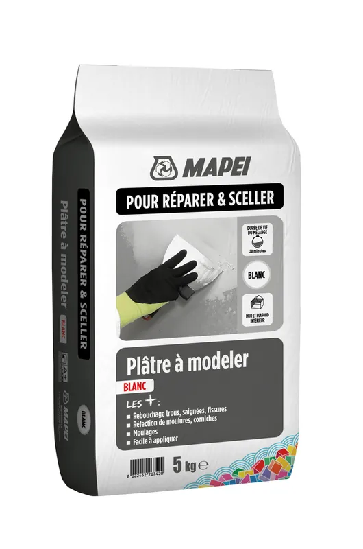 Plâtre à modeler blanc 5 kg MAPEI Dernière Chance