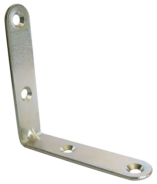 Equerre chaise 80x80mm épaisseur 3mm zingué blanc - JARDINIER MASSARD - J505120 J.MASSARD Satisfait Ou Remboursé