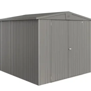 Abri de jardin en métal Europa 4.93 m² gris quartz Taille 4 BIOHORT Livraison à domicile incluse Offre Limitée