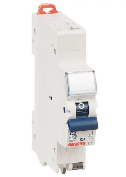 Achetez Aujourd'hui Disjoncteur Fixmatic 1P+N C2 4,5KA 1 module Auto/vis 32A Gewiss