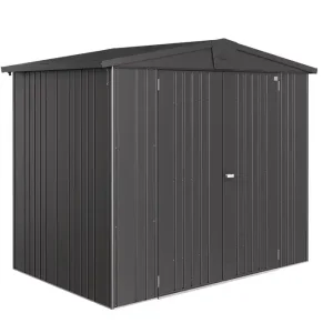 Abri de jardin en métal Europa 3.33 m² gris foncé Taille 3 BIOHORT Livraison à domicile incluse Meilleur Choix
