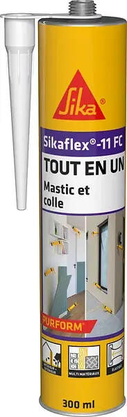 Mastic-colle polyuréthane - Sikaflex-11 FC - Blanc - 300ml Prix Bas