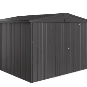 Abri de jardin en métal Europa 8.64 m² gris foncé Taille 7 BIOHORT Livraison à domicile incluse Prix Choc