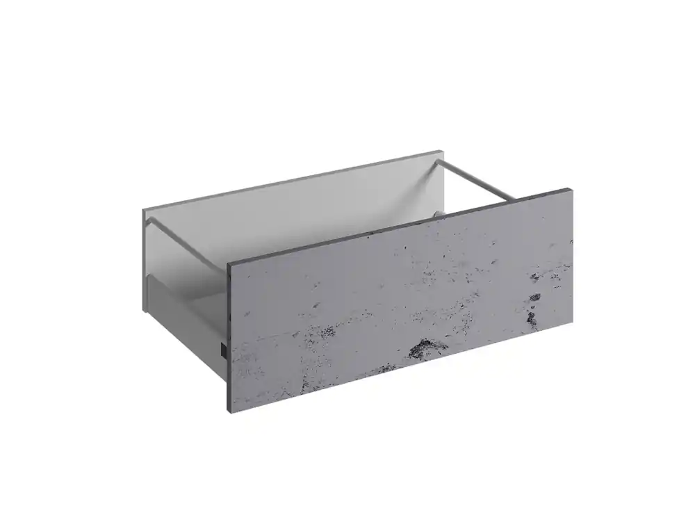 Façade tiroir pour meuble de cuisine Lotus béton mat 27,6 x 80 cm OFITRES Remise