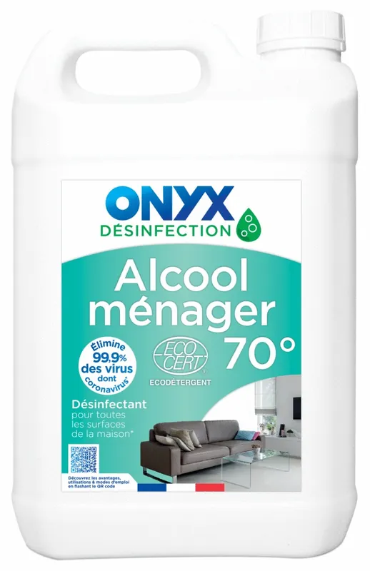 Alcool ménager 70° 5 litres ONYX Top Vente