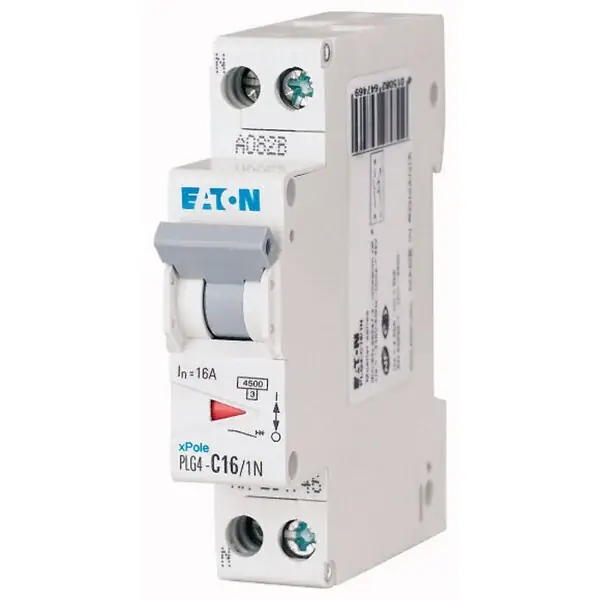 Super Prix EATON Disjoncteur 16A PLG, Ph+N 4,5kA (EN 60898) courbe C EATON CAPRI