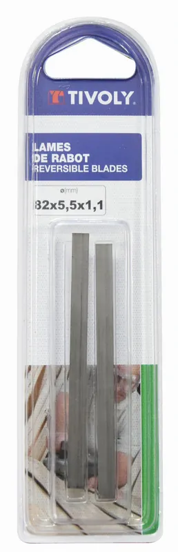 Fers de rabot au carbure longueur 82 mm par 2 TIVOLY Soldes