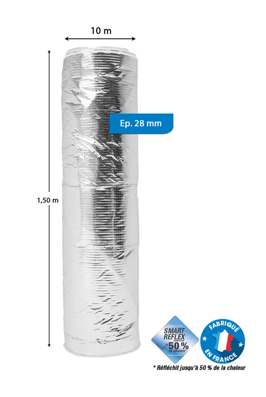 Paiement Sécurisé Isolant mince Thermo réflecteur EXPERT CONFORT 28 10 x 1.5 m SOPREMA®