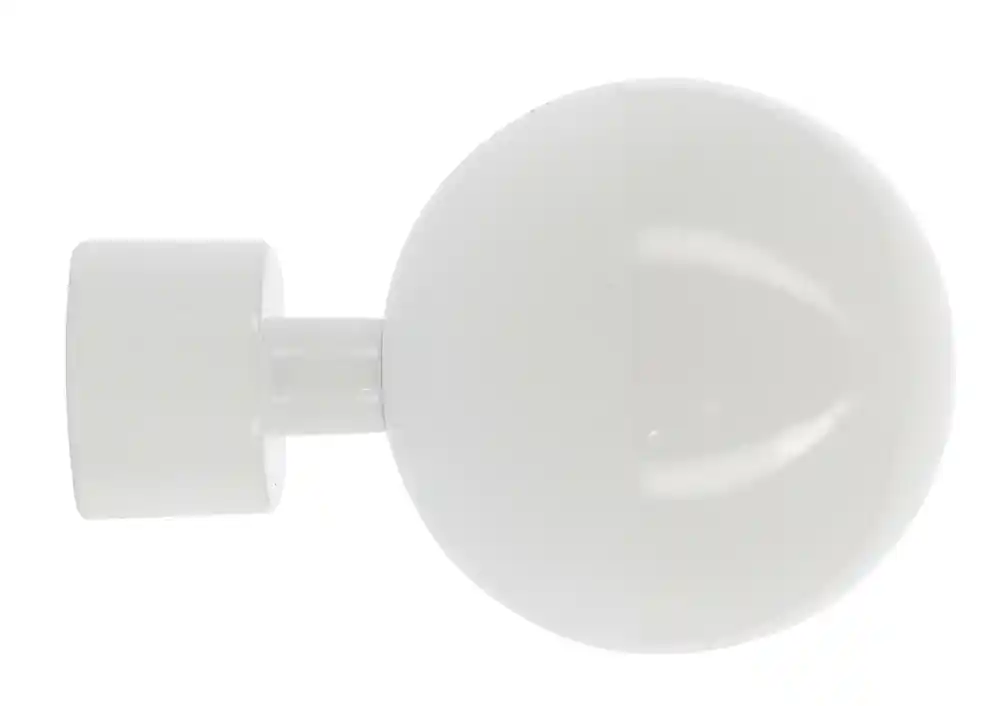 Embout boule Delia diam 20 mm Finition blanc brillant - MOBOIS Super Prix