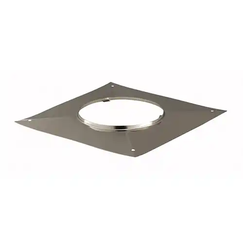 Plaque supérieure d‘étanchéité inox carré 35 cm diamètre 100 mm POUJOULAT Commander Maintenant