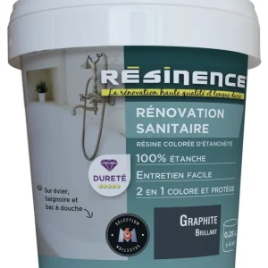 Résine de Rénovation pour sanitaire graphite brillant 250 ml RESINENCE Nouvel Arrivage