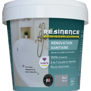 Résine de Rénovation pour sanitaire galet brillant 500 ml RESINENCE Usine Directe
