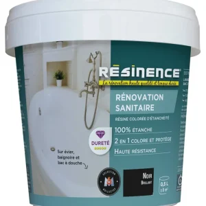 Populaire Résine de Rénovation pour sanitaire noir brillant 500 ml RESINENCE