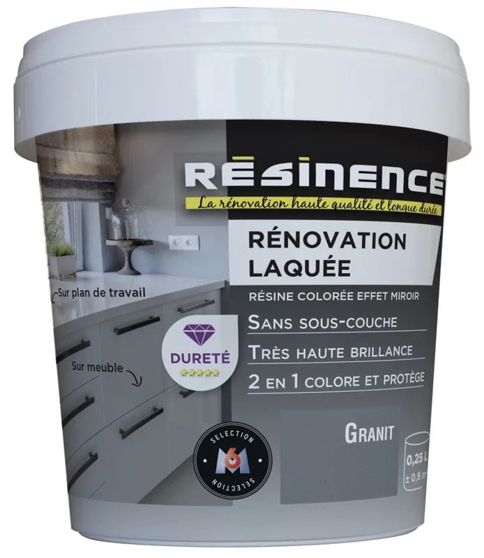 Résine de Rénovation Laquée granit 250 ml RESINENCE Prix Choc