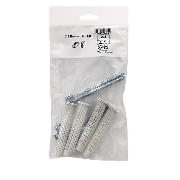 Sachet de 4 Tamis D16x85+goujons M8 RED HEAD Offre Limitée