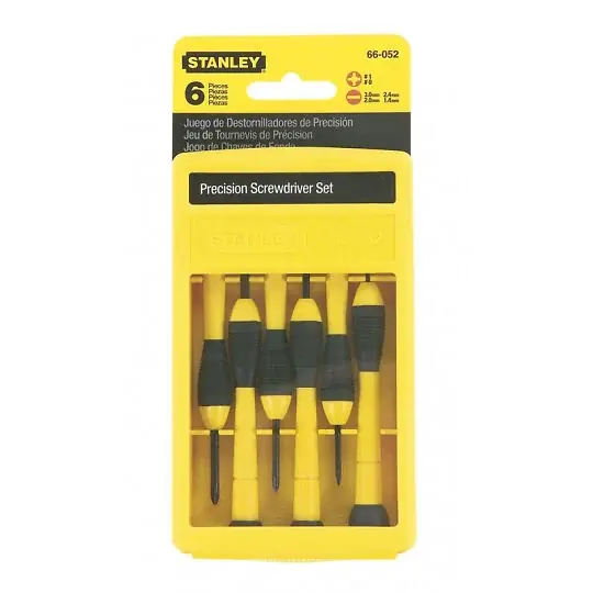 Coffret tournevis horloger 6P - Acier CrV - Bimatière STANLEY Meilleure Vente