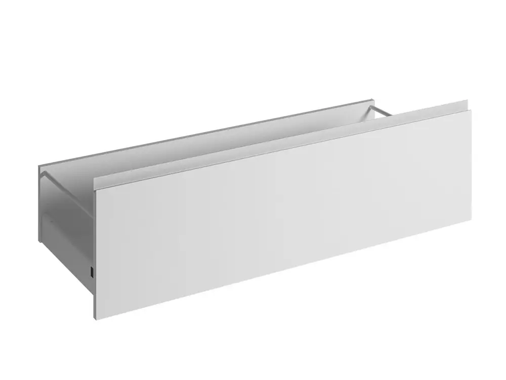 Dernière Chance Façade tiroir avec poignée intégrée pour meuble de cuisine Mallorca blanc mat 35 x 120 cm OFITRES