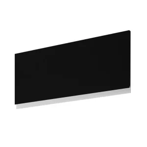 Porte transversale avec poignée intégrée pour meuble haut de cuisine Mallorca noir mat 35 x 80 cm OFITRES Usine Directe