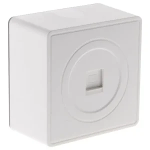 Petit Prix Prise RJ45 saillie Vulco - Blanc - Bornes automatiques ZENITECH