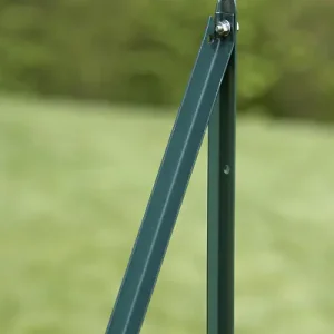 Promotion Saisonnière Jambe de force en U acier plastifié vert - H.225cm DIRICKX