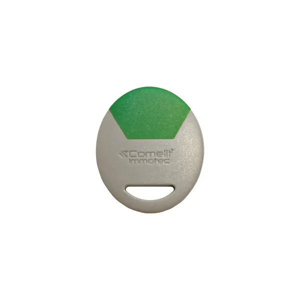 Livraison Express Badge porte clé MIFARE Gris/Vert - COMELIT - CLE/GV COMELIT IMMOTEC