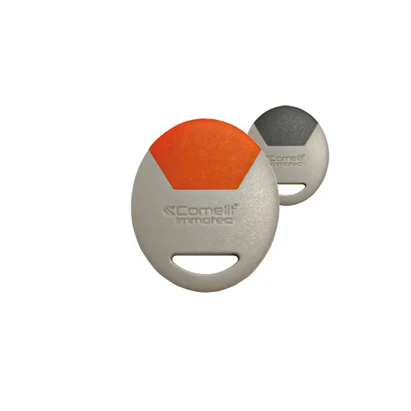 Paiement Sécurisé Badge porte clé MIFARE Gris/Orange - COMELIT - CLE/GO COMELIT IMMOTEC