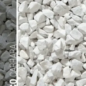 Haute Qualité Concassé de marbre 8 / 16 mm blanc 25 kg GRANULATI