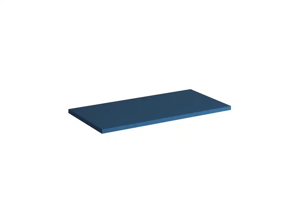 Offre Exclusive Tablette décorative Lotus bleu indigo mat 60 x 30 cm OFITRES