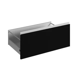Produit De Marque Façade tiroir avec poignée intégrée pour meuble de cuisine Mallorca noir mat 35 x 80 cm OFITRES