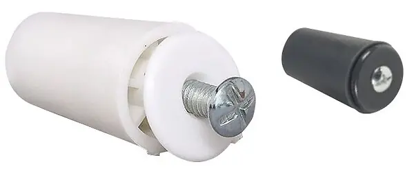 Butée conique 40mm à vis inox noir - CHERUBINI - 141.30IXNO Produit De Marque