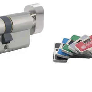 Populaire Cylindre de serrure à bouton 30 x 30 mm Transit 2 très haute sécurité nickelé 5 clés THIRARD