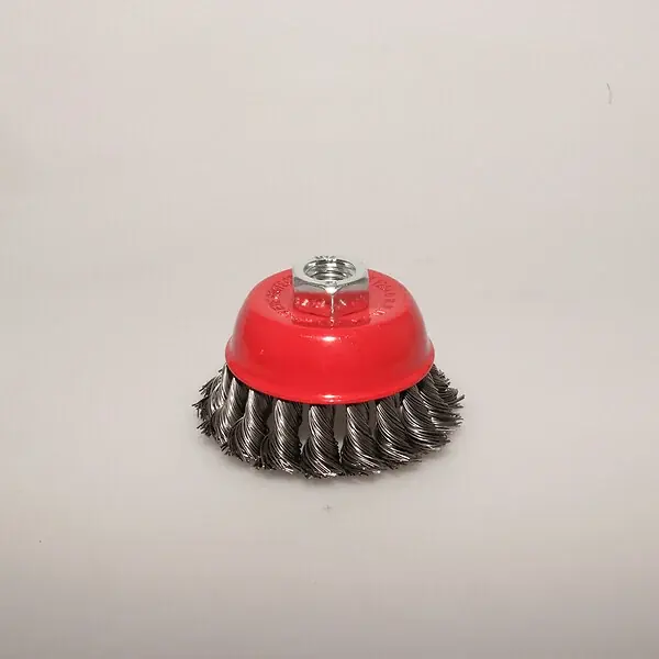 Brosse conique acier torsadé d.80 M14 fil 0.50mm SEA Meilleur Choix