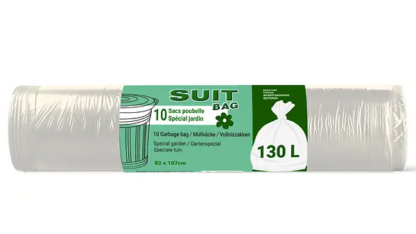 Promotion Saisonnière Sachet de 10 sacs jardin transparents 130L SUIT BAG