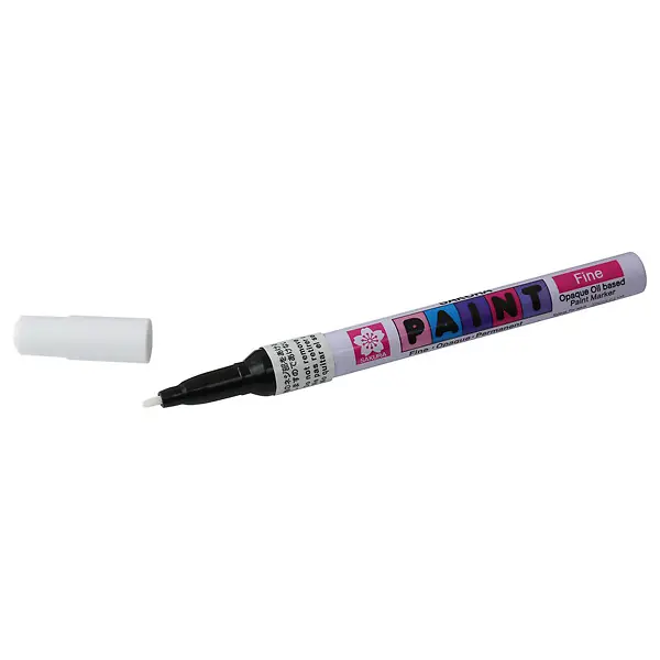 Paint marker pointe fine - Noir - Marqueur peinture SAKURA Prix Bas