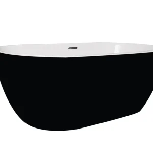 Haute Qualité Baignoire îlot noire 170 x 80 cm Orelia BALNEO