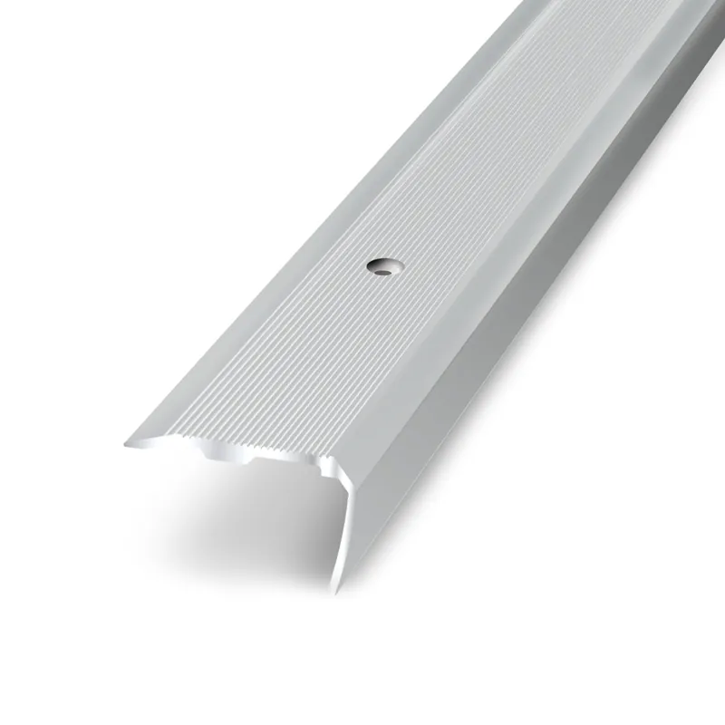 Expédié Aujourd'hui Nez de marche à visser aluminium naturel strié ép. 36 mm long. 170 cm GERFLOR