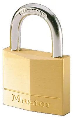 Achat Immédiat Cadenas à clé laiton massif 40mm anse d.6xh.22mm 4 goupilles MASTER LOCK