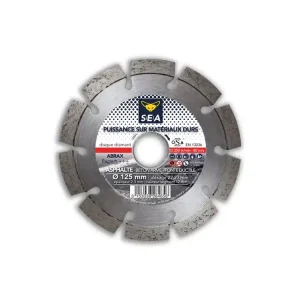 Promotion Saisonnière Disque diamant asphalte béton armé fonte diamètre 125 mm SEA