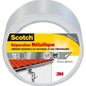 Livraison Express Ruban adhésif aluminium - Réparation métallique - 15m x 48mm 3M SCOTCH