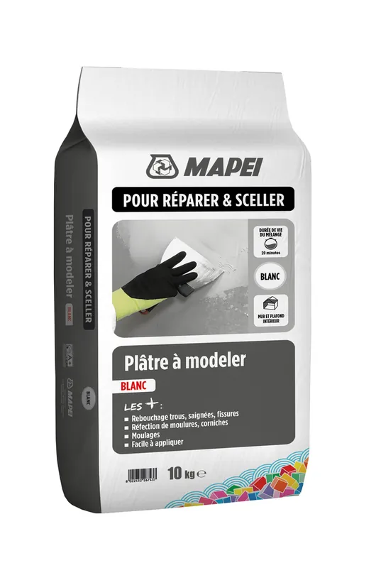 Plâtre à modeler blanc 10 kg MAPEI Meilleur Prix