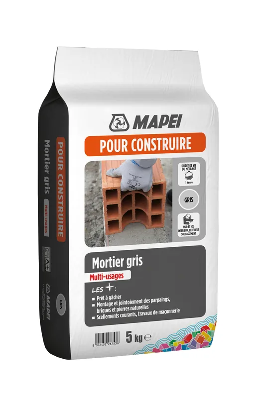 Mortier gris 5 kg MAPEI Acheter En Ligne