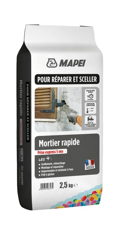 Solde Mortier rapide gris 2,5 kg MAPEI