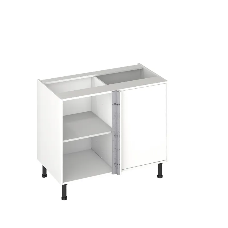 Nouveauté Fileur d‘angle pour meuble de cuisine Lotus béton mat 70 x 4,6 x 4,6 cm OFITRES