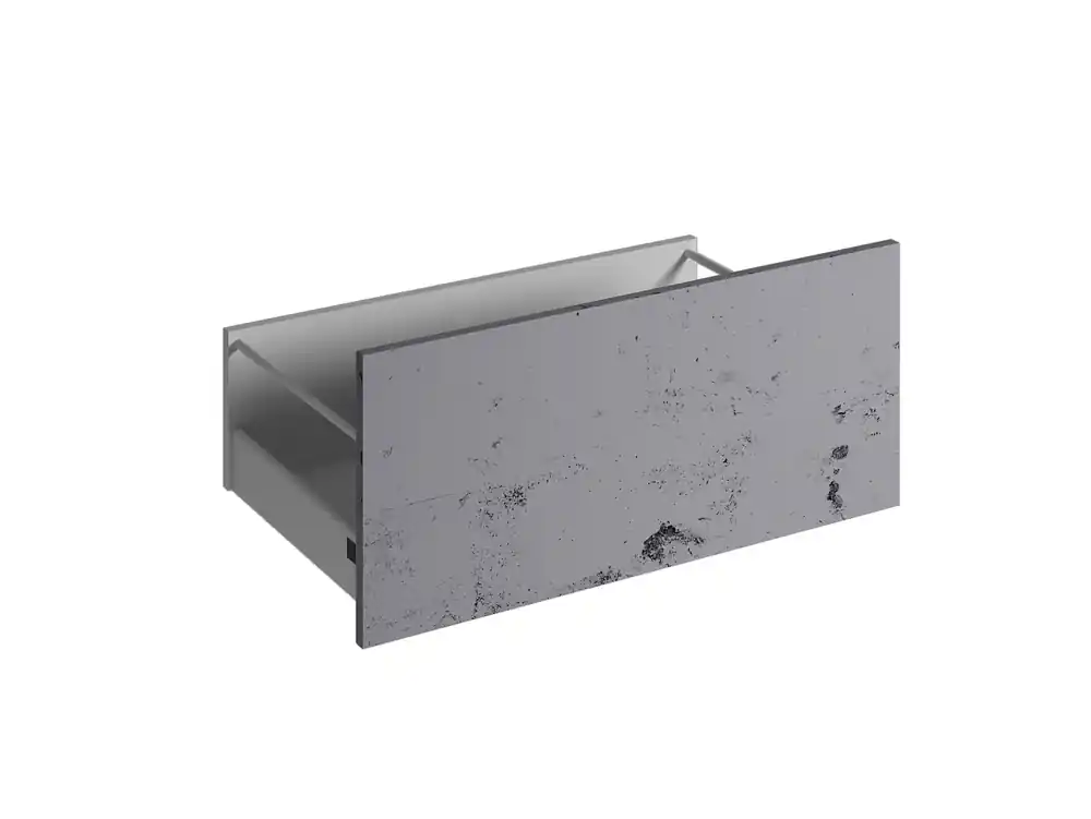 Expédié Aujourd'hui Façade tiroir pour meuble de cuisine Lotus béton mat 35 x 80 cm OFITRES