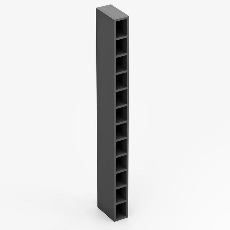 Range bouteille pour colonne gris anthracite 15 x 200 x 30 cm OFITRES Prix Choc