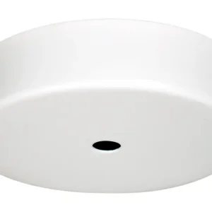 Rosace de luminaire métal diamètre 100 mm blanche 1 sortie TIBELEC Prix Cassé